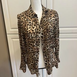 Cloth & Stone Cheetah Print Top